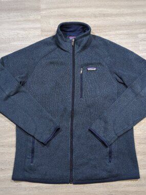 Patagonia Better Sweater Fleece Jacket Men's Large Blue Full Zip 25527